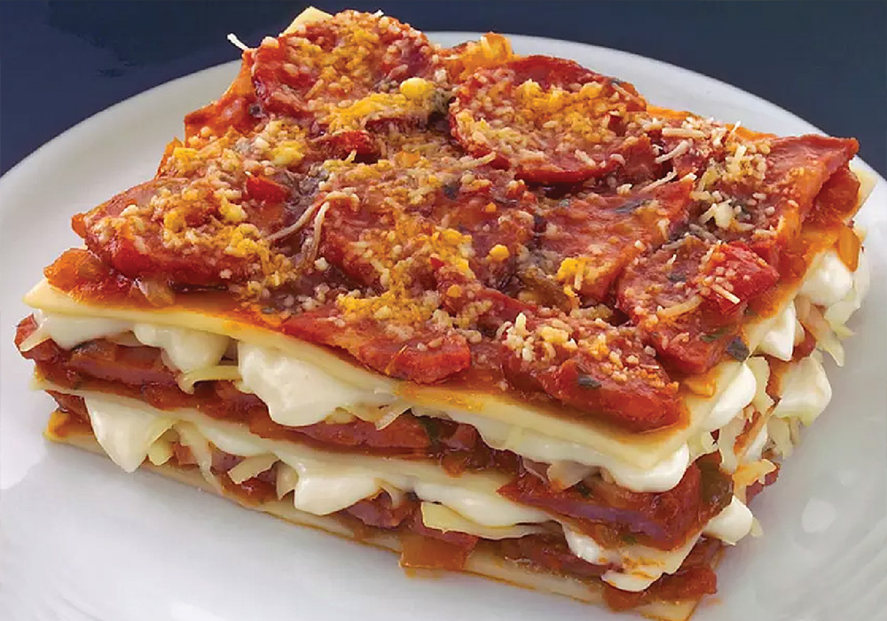 Lasanha de Calabresa com Catupiry